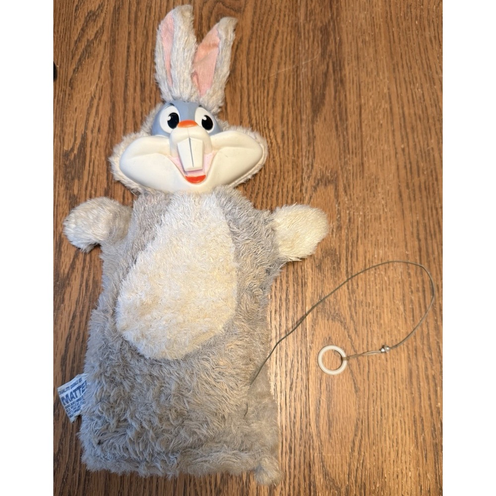VINTAGE BUGS BUNNY HAND PUPPET MATTEL 1962 TALKING ‎ *PARTS ONLY* READ